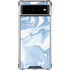 Blue Marbling Google Pixel 6 Clear Case